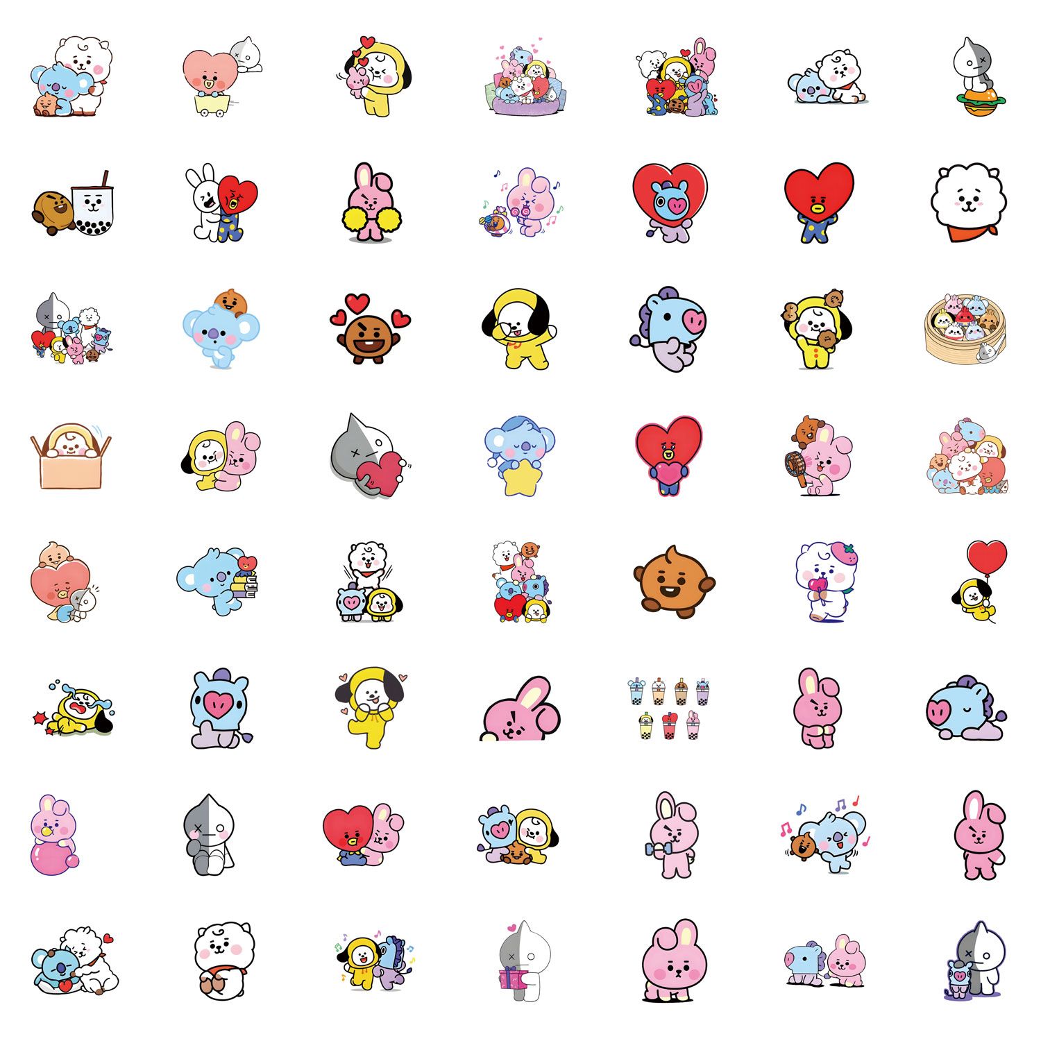 BT21 애니메이션 상품, 귀여운 만화 스티커, 카드, - Anime Merchandise Mugs 리뷰 및 가격